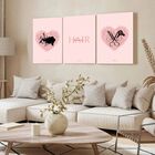 Kit 3 Quadro Decorativo Hair Studio Salão Cabelereira Beleza