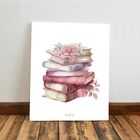 Kit 3 Quadro Decorativo Menina Jovem Estudos Rosa Quarto 40x2