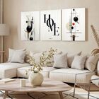 Kit 3 Quadro Decorativo Moderno Casa Luxo Sala Boho Abstrato