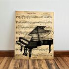 Kit 3 Quadro Decorativo Musica Clássica Retro Piano Violino 2