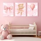 Kit 3 Quadro Decorativo Quarto Meninas Bebê Infantil Rosa 28x