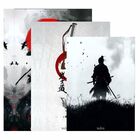 Kit 3 Quadro Decorativo Samurai Arte Japonesa Ninja Katana 40
