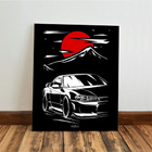 Kit 3 - Quadro Jdm Kuruma Carro Supra Skyline Honda Mdf 28x20