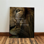 Kit 3 - Quadro Leão De Judá Gospel Cristã Jesus Mdf Tratado 2