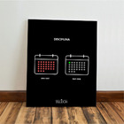 Kit 3 - Quadro Motivacional Placa Decorativa Disciplina Foco