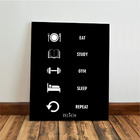 Kit 3 Quadro Motivacional Placa Decorativa Disciplina Foco 28