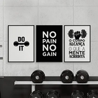 Kit 3 Quadros Academia Do It 45x34cm - Com Vidro Moldura:made