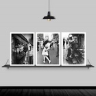 Kit 3 Quadros Amor Em Tempos De Guerra 45x34cm Moldura:madeir