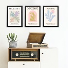 Kit 3 Quadros Artes Matisse Candy Colors 33x24cm Moldura:made