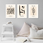 Kit 3 Quadros Artes Minimalistas Paul Klee 24x18cm - Com Vidr