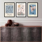 Kit 3 Quadros Artes Picasso Mulheres - Candy Colors 33x24cm M