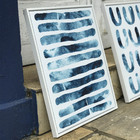 Kit 3 Quadros Conjunto Blue Path 40x50 - Tropical