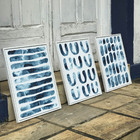 Kit 3 Quadros Conjunto Blue Path 40x50 - Tropical