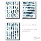 Kit 3 Quadros Conjunto Blue Path 40x50 - Tropical