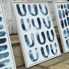 Kit 3 Quadros Conjunto Blue Path 40x50 - Tropical