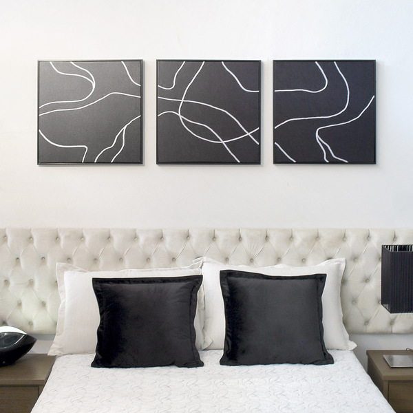 Kit 3 Quadros Conjunto Utah 60x60 - Estilo Minimalista