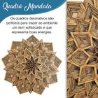 Kit 3 Quadros Decorativo Mandala Mdf Cru - 60cm  Un268