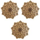 Kit 3 Quadros Decorativo Mandala Mdf Cru - 60cm  Un268