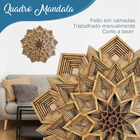 Kit 3 Quadros Decorativo Mandala Mdf Cru - 60cm  Un268