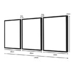 Kit 3 Quadros Decorativo Sala Jogo Folhas Moderno Escritório