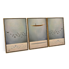 Kit 3 Quadros Decorativo Soul And Spirit Elegante Minimalista