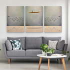 Kit 3 Quadros Decorativo Soul And Spirit Elegante Minimalista