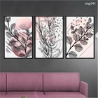 Kit 3 Quadros Decorativos 40x60cm Canvas  Arte Aquarela Moder