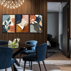 Kit 3 Quadros Decorativos 53x73cm Plantas Colorido Moderno Sa