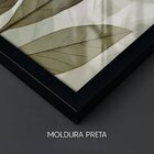 Kit 3 Quadros Decorativos  Dourado Efeito Ondas Luxo Sala 60x