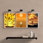 Kit 3 Quadros Decorativos Amarelos Vida van gogh 45x34cm Mold