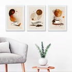 Kit 3 Quadros Decorativos Artes Cafés 33x24cm Moldura Preta