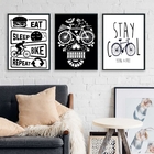 Kit 3 Quadros Decorativos Cantinho Da Bike 45x34cm Moldura:ma