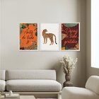 Kit 3 Quadros Decorativos Colorido Frases Gratidão Onça