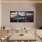 Kit 3 Quadros Decorativos Com Moldura Árvores Paisagem