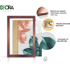 Kit 3 Quadros Decorativos Com Molduras Rose Golden Moon