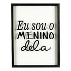 Kit 3 Quadros Decorativos Conjunto Moderno com Moldura Madeir