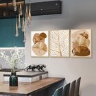 Kit 3 Quadros Decorativos Delicados Para Cozinha Moldura Caix