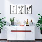 Kit 3 Quadros Decorativos Flores 21x30 Pvc Luven Bra
