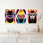 Kit 3 Quadros Decorativos Folclore Folia de reis 45x34cm Mold