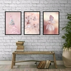 Kit 3 Quadros Decorativos Fotografias Borboletas rosas 33x24c