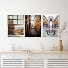 Kit 3 Quadros Decorativos Fotogragias Portugal 45x34cm Moldur