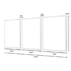 Kit 3 Quadros Decorativos Leão Degradê Escritório