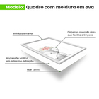 Kit 3 Quadros Decorativos Meu Rodapé Bichos Cinza Com Flores