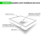 Kit 3 Quadros Decorativos Meu Rodapé Elefantes 24x34