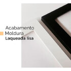 Kit 3 Quadros Decorativos Moldura Preta Obrigado Deus