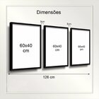 Kit 3 Quadros Decorativos P/  Advocacia Direito C/ Frase 60x4