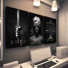 Kit 3 Quadros Decorativos P/  Advocacia Direito C/ Frase 60x4