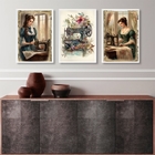Kit 3 Quadros Decorativos Para Atelier De Costura 33x24cm - C