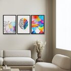 Kit 3 Quadros Decorativos Para Recepção Psicologia Colorido M