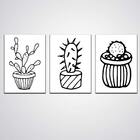 Kit 3 Quadros Decorativos Placas Frases Motivacionais Deus Fé